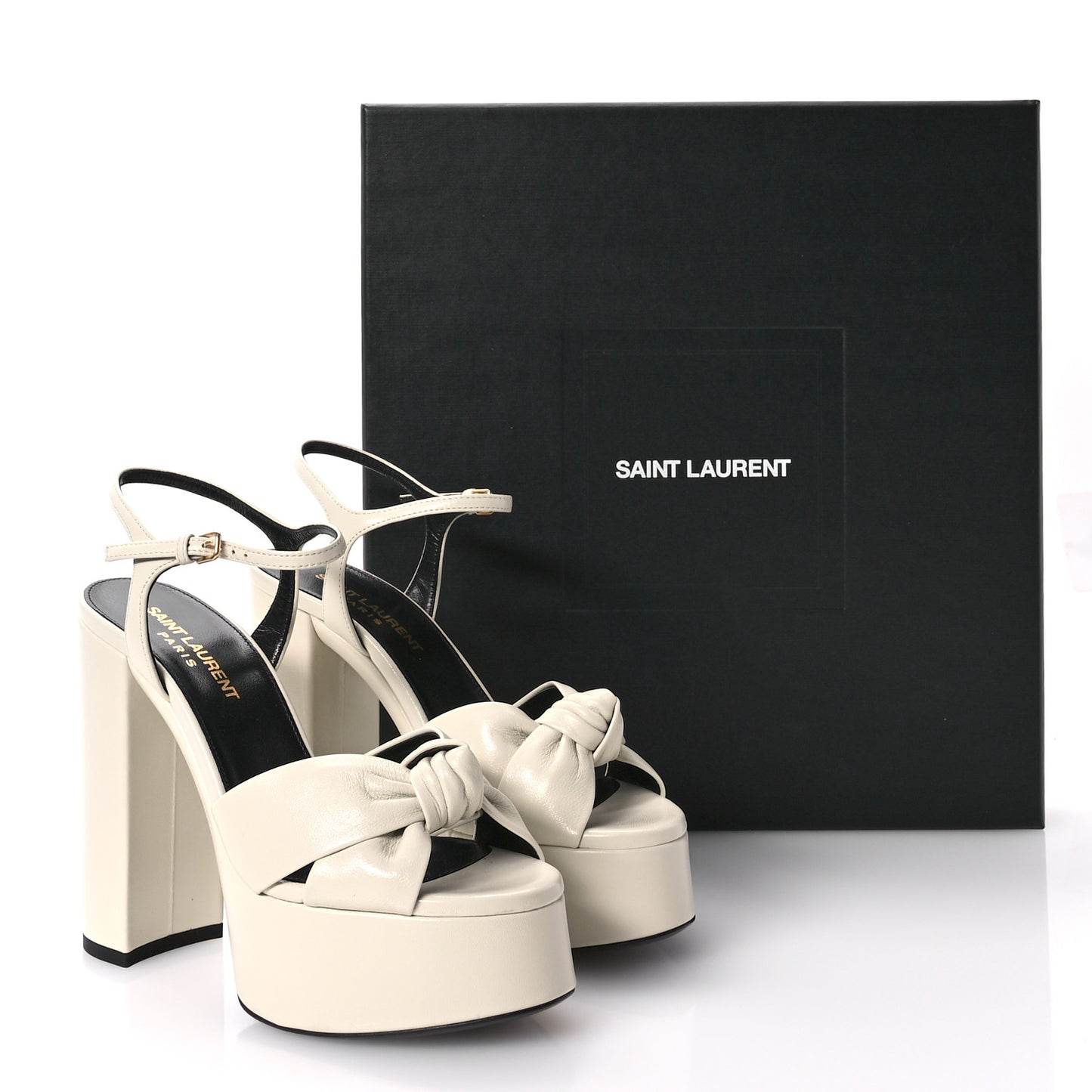 Vendome Bianca 85 Platform Sandals 35.5 Pearl