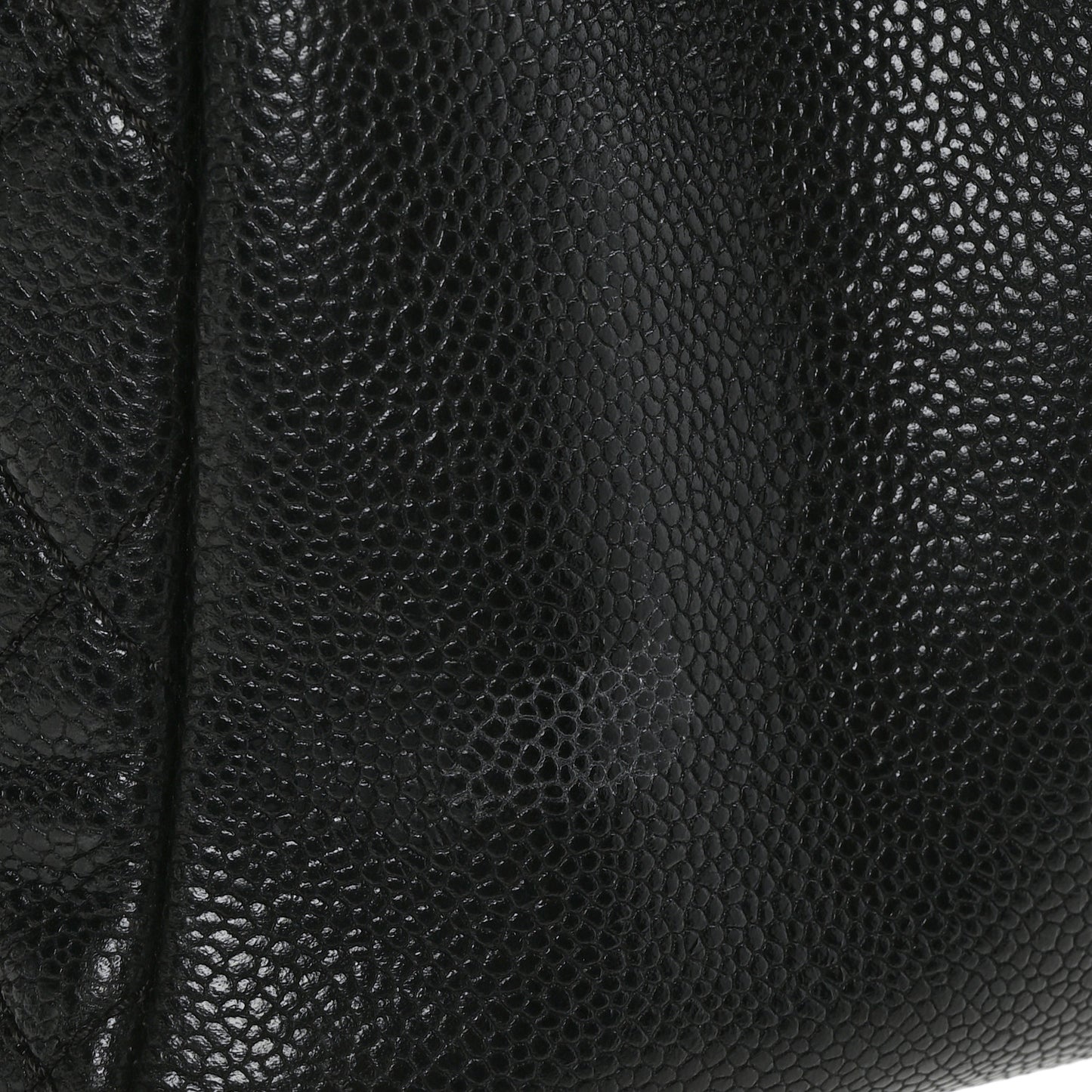 Caviar Quilted Grand Shopping Tote GST Black