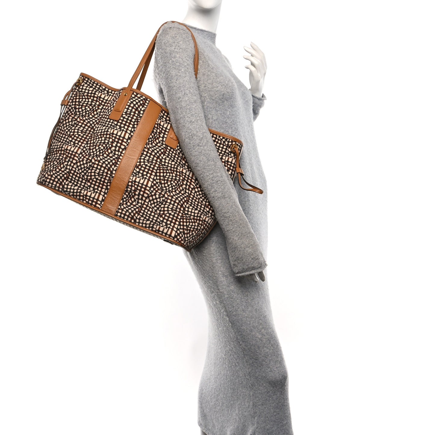Visetos Large Liz Reversible Shopper Tote Cognac