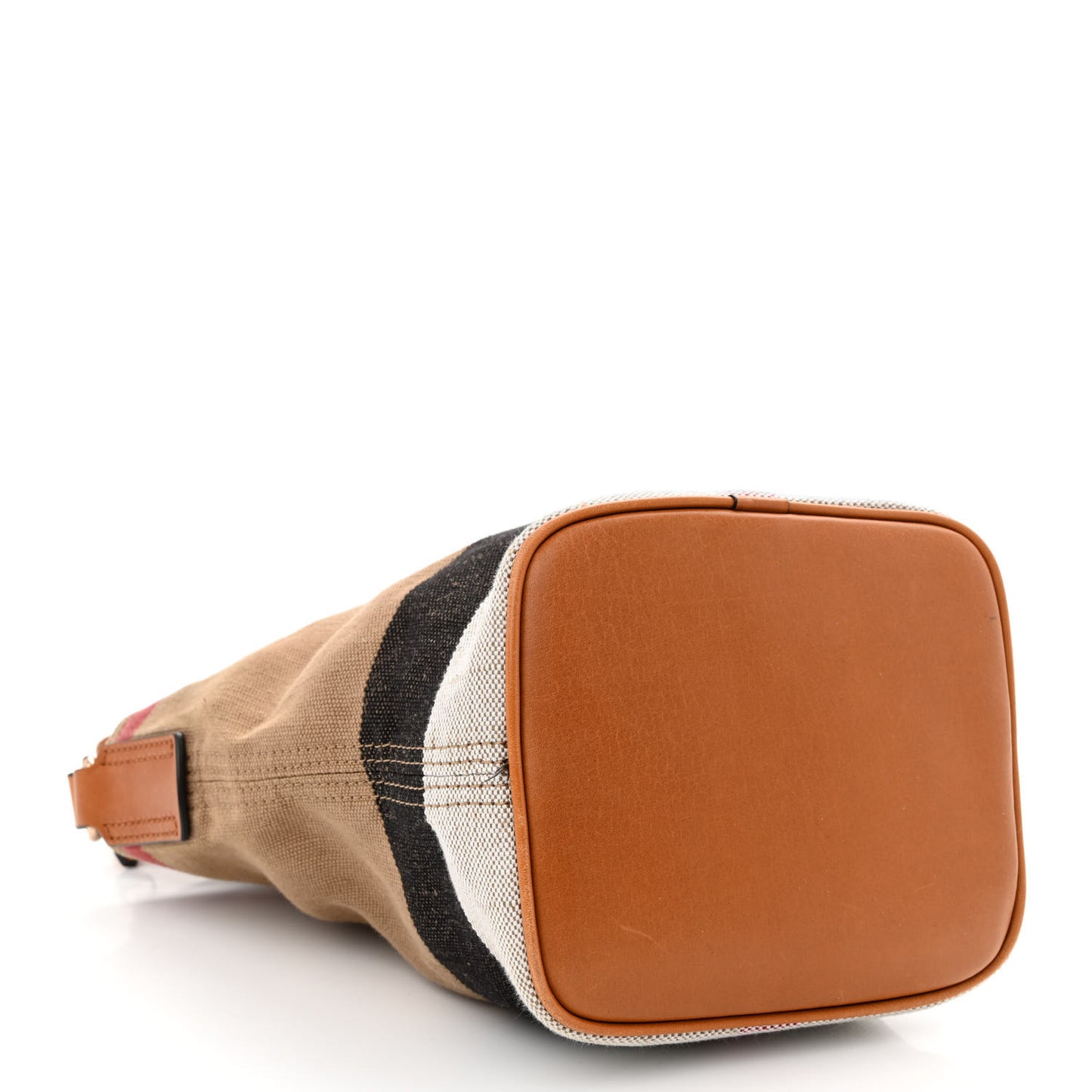Canvas Mega Check Mini Ashby Tassel Crossbody Saddle Brown