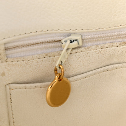 Chanel Caviar Quilted Shopper Tote White 12 of 12
