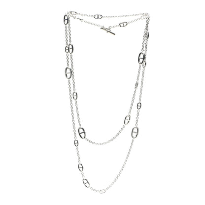 Hermes Sterling Silver Farandole Necklace 160 3 of 4