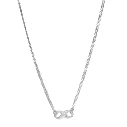 Tiffany Sterling Silver Figure 8 Pendant Necklace 1 of 4