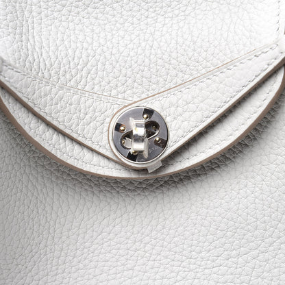 Hermes Taurillon Clemence Mini Lindy 20 Gris Perle 10 of 13