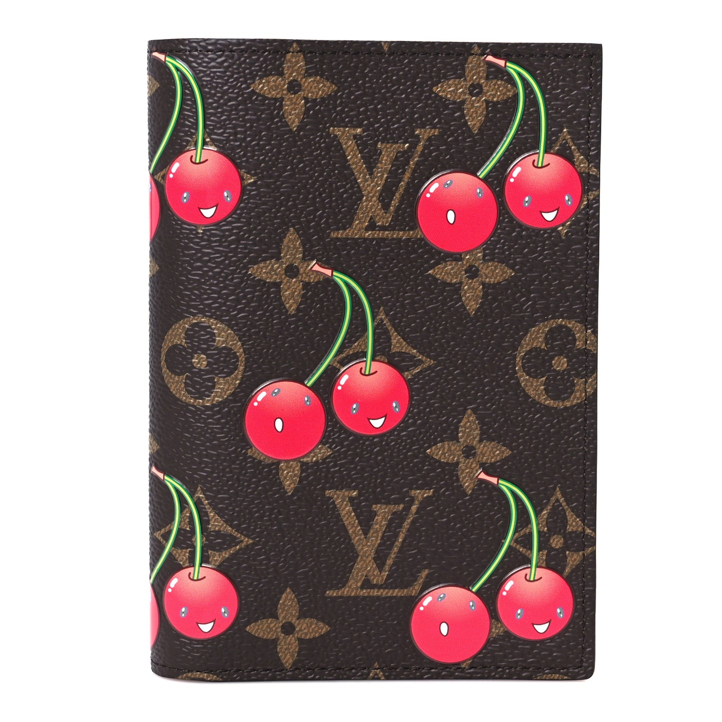 LV X TM Monogram Cerises Passport Cover