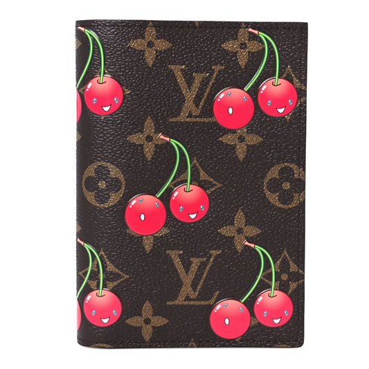 LV X TM Monogram Cerises Passport Cover