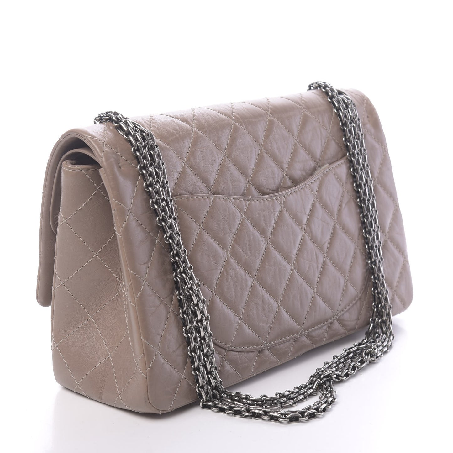 Aged Calfskin Quilted 2.55 Reissue 226 Flap Taupe