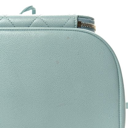 Chanel Caviar Quilted Business Affinity Backpack Light Blue 12 of 12