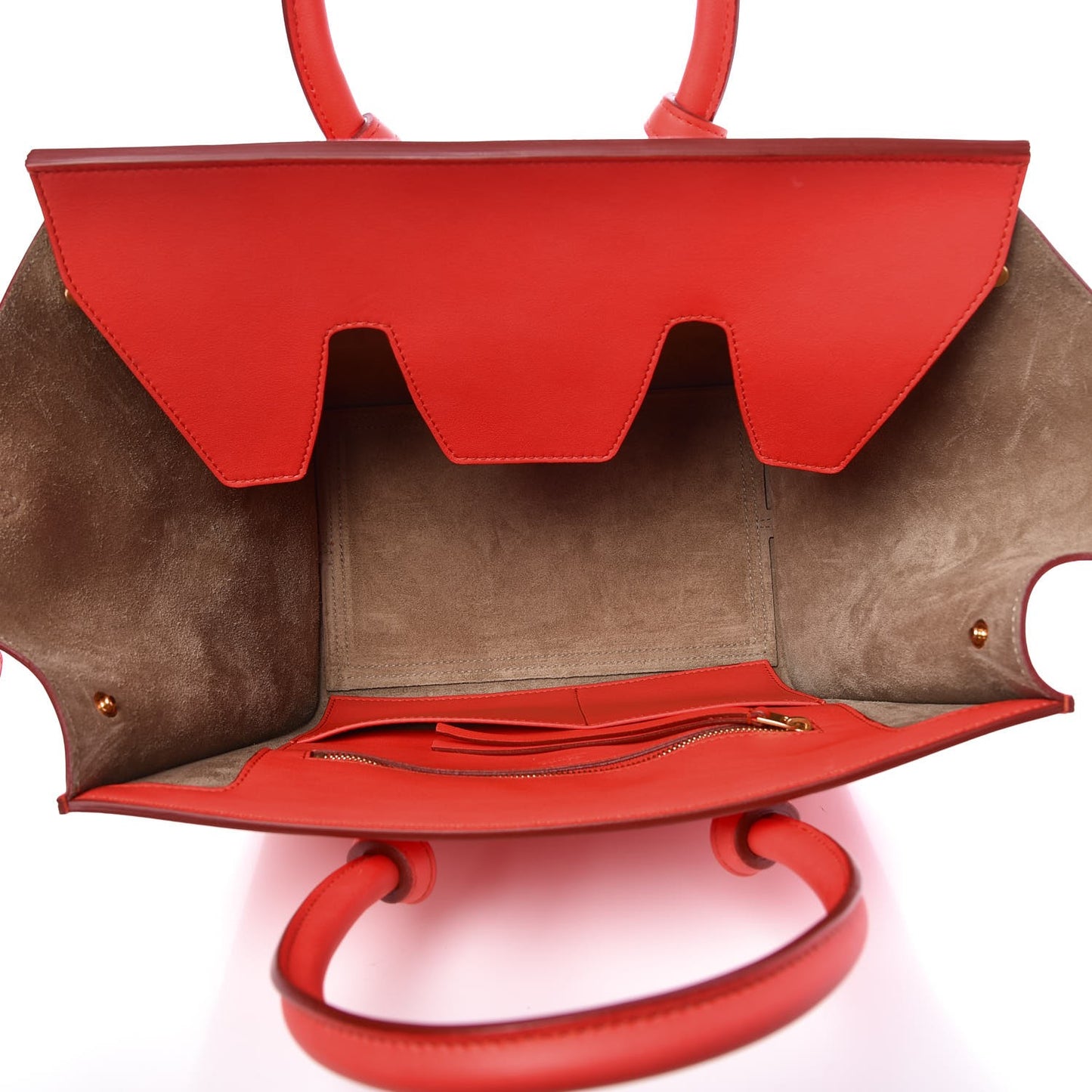 Smooth Calfskin Mini Tie Knot Tote Alizarin