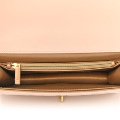 Chanel Lambskin Quilted Small Chic Pearls Flap Beige 4 of 13