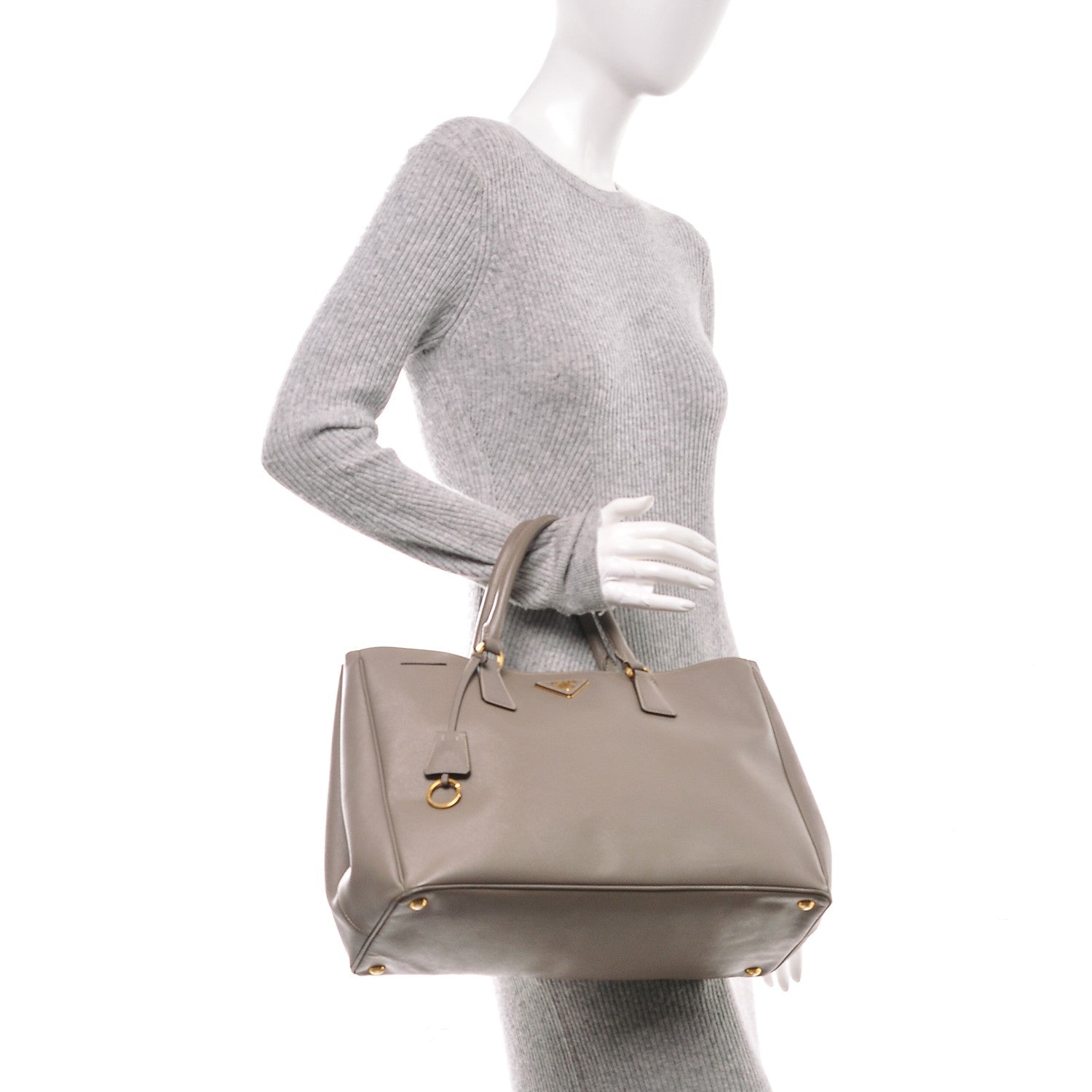 Prada Saffiano Lux Large Tote Pomice 2 of 13