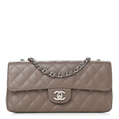 Chanel Caviar East West Flap Bag Taupe 1 of 12