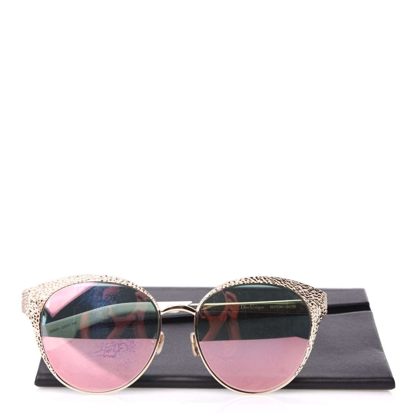 Metal Mirrored Unique Limited Edition Sunglasses Gold