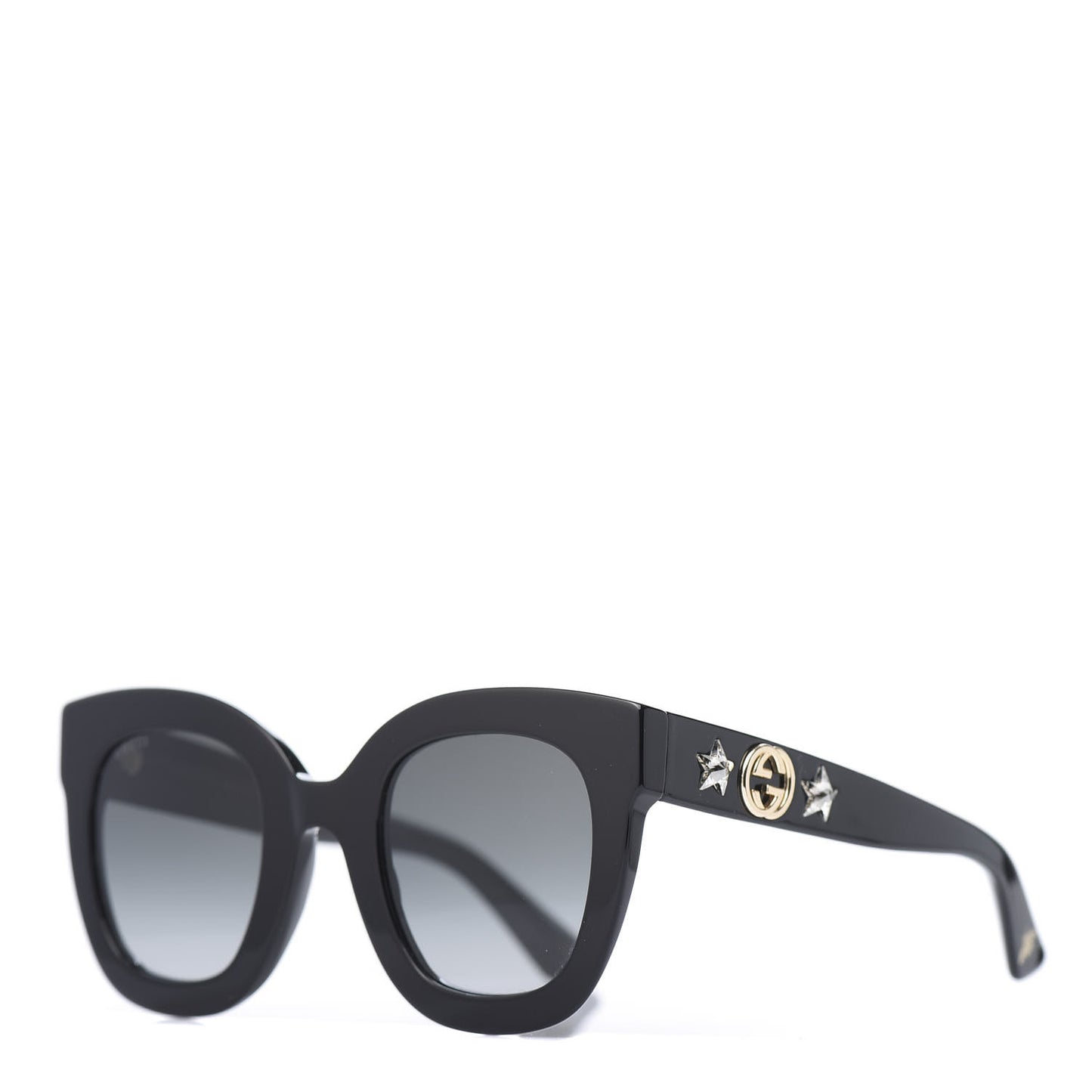 Round Frame Star Sunglasses GG0208S Black