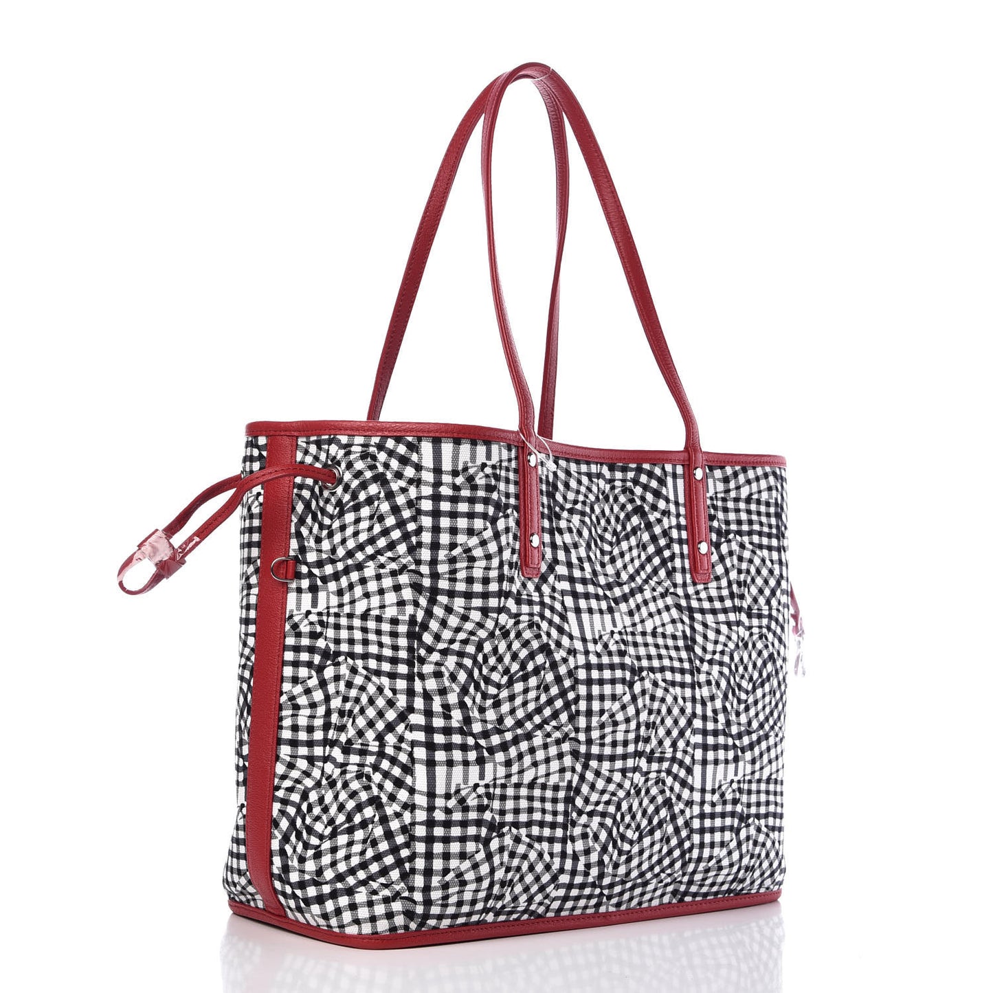 Visetos Medium Liz Reversible Shopper Tote Ruby Red