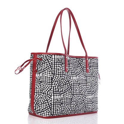 MCM Visetos Medium Liz Reversible Shopper Tote Ruby Red 7 of 11