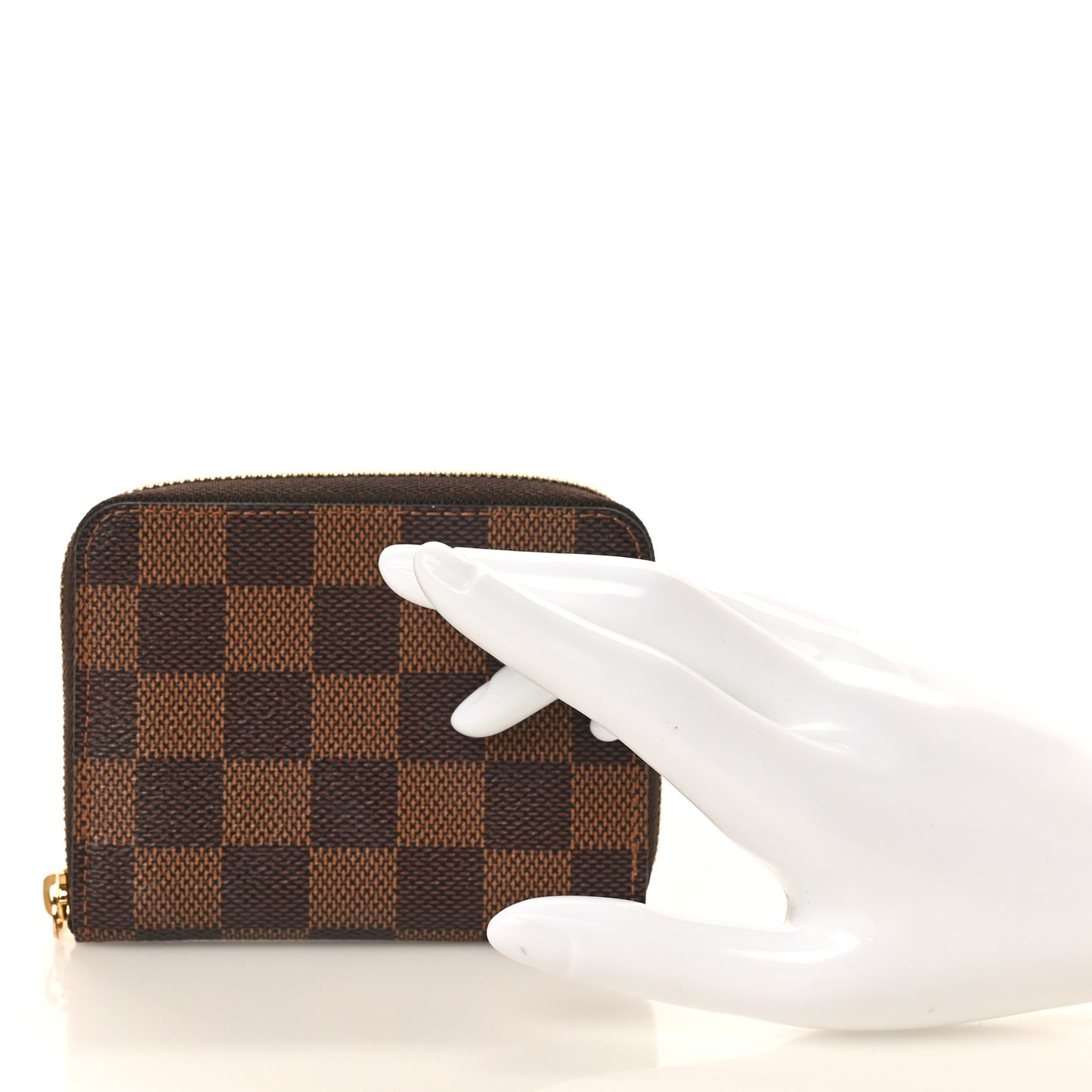 Damier Ebene Zippy Coin Purse Rose Ballerine