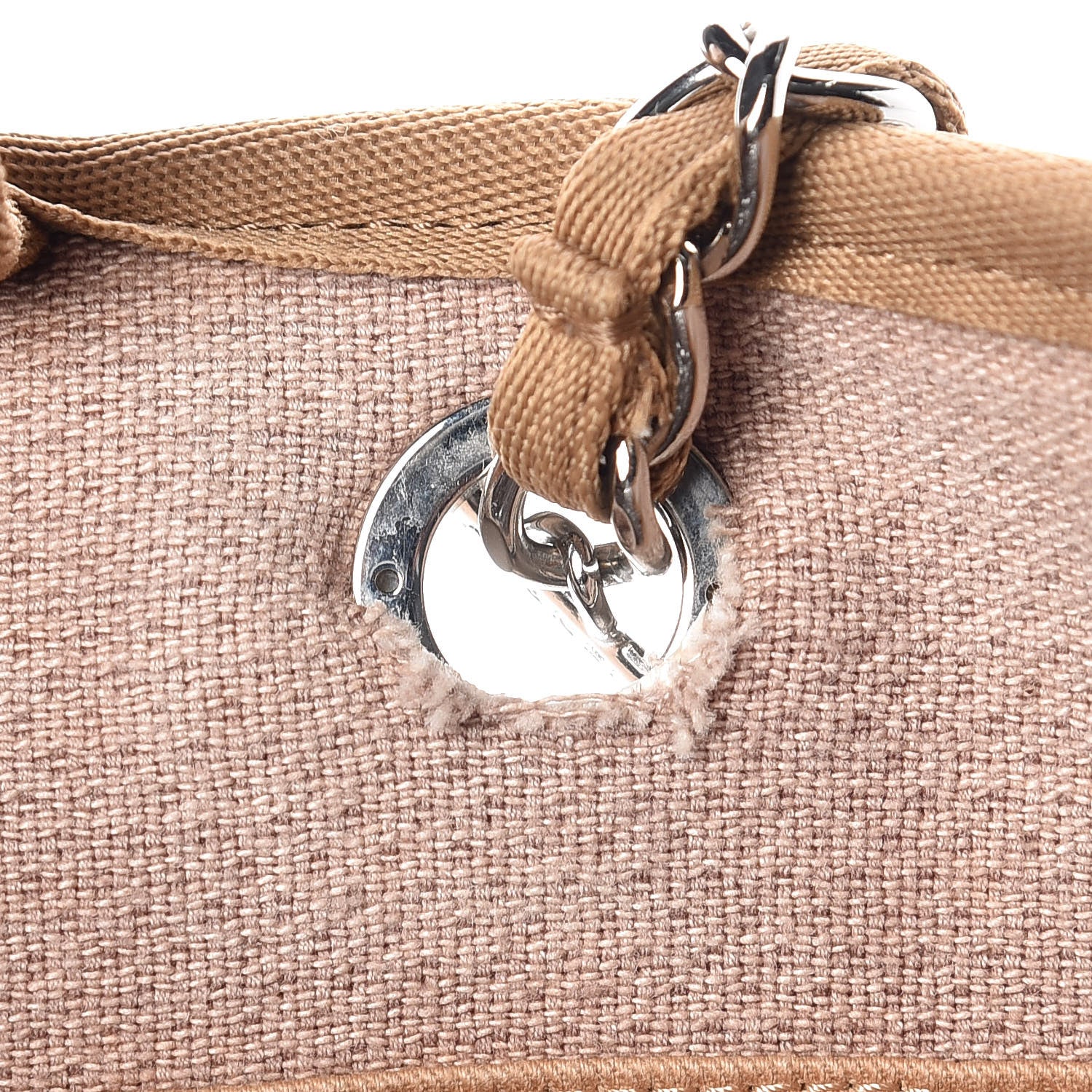 Chanel Canvas Large Deauville Tote Beige 9 of 15