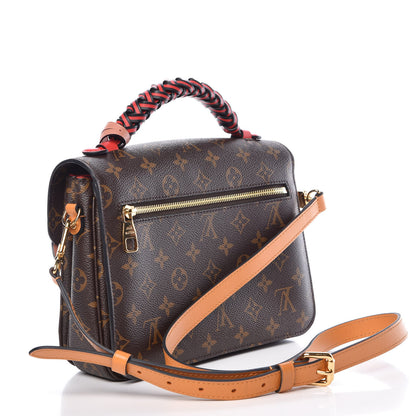 Louis Vuitton Monogram Braided Pochette Metis Coquelicot 3 of 8