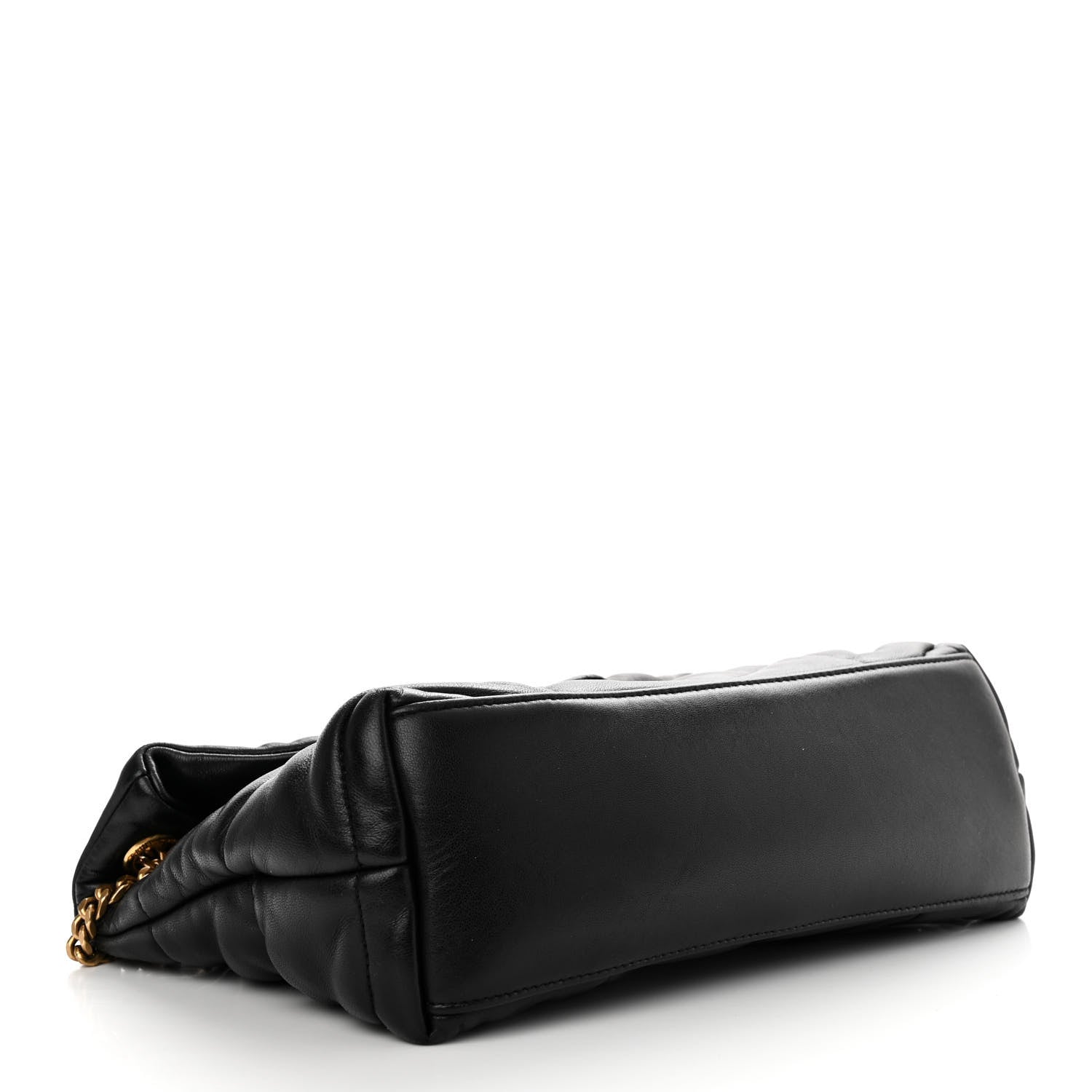 Saint Laurent Lambskin Quilted Small Loulou Puffer Monogram Chain Satchel Black 4 of 10