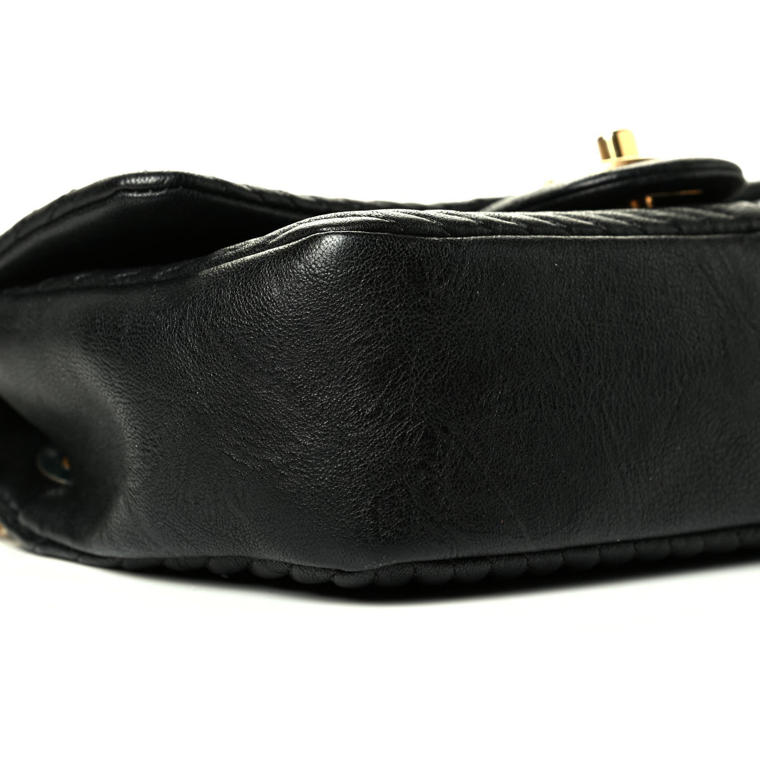 Chanel Calfskin Surpique Chevron Small Flap Black 7 of 8