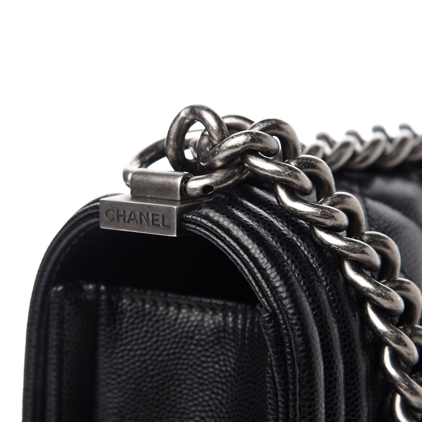 Caviar Quilted New Medium Boy Flap Black