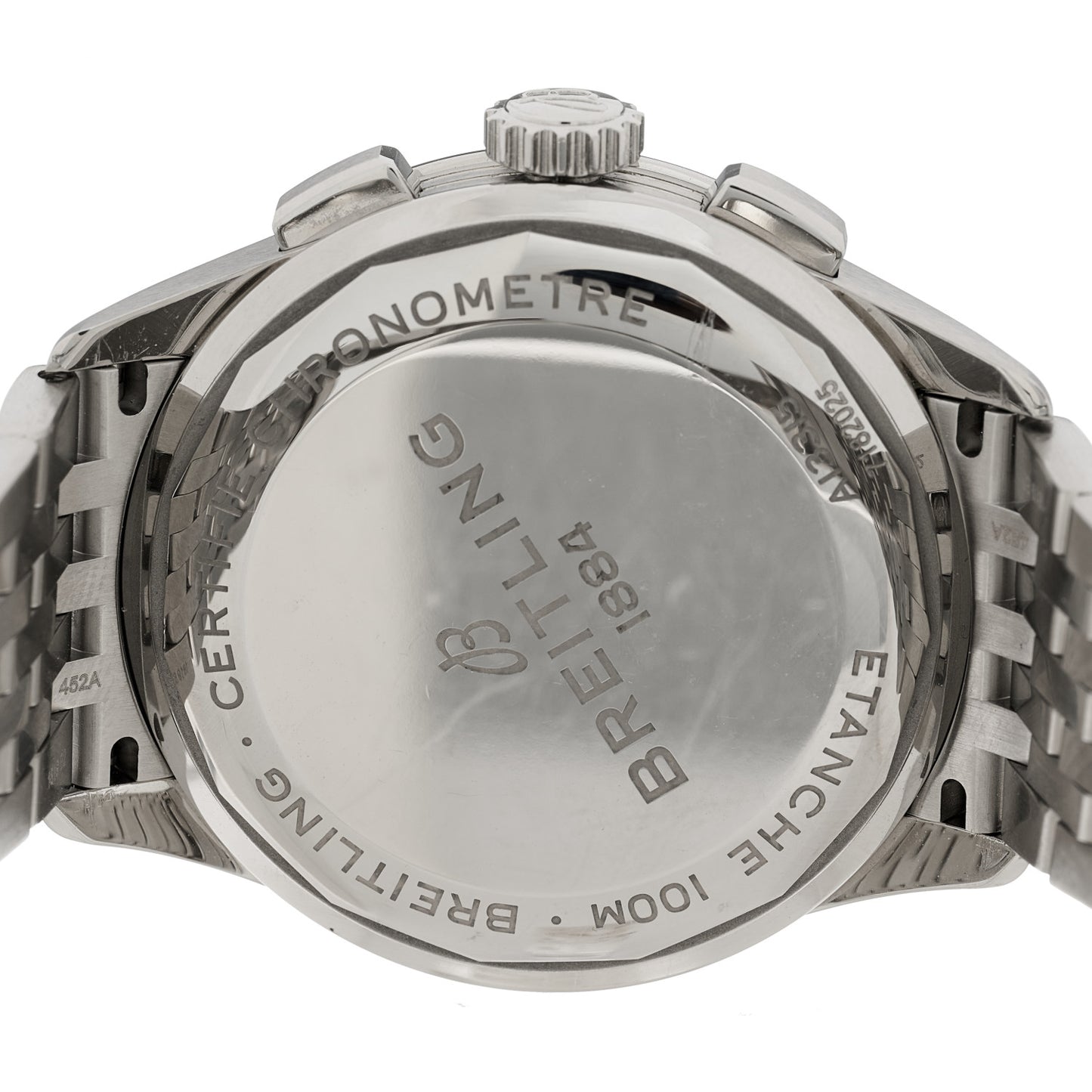 Stainless Steel 42mm Premier Chronograph Automatic Watch Black A13315