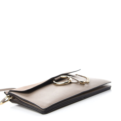 Chloe Calfskin Suede Medium Faye Shoulder Bag Motty Grey 4 of 11