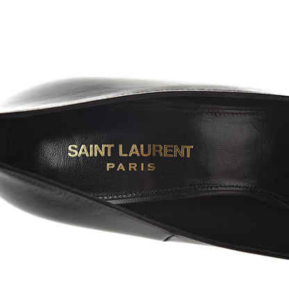 Saint Laurent Calfskin Opyum 110 Pumps 37.5 Black Gold 6 of 10
