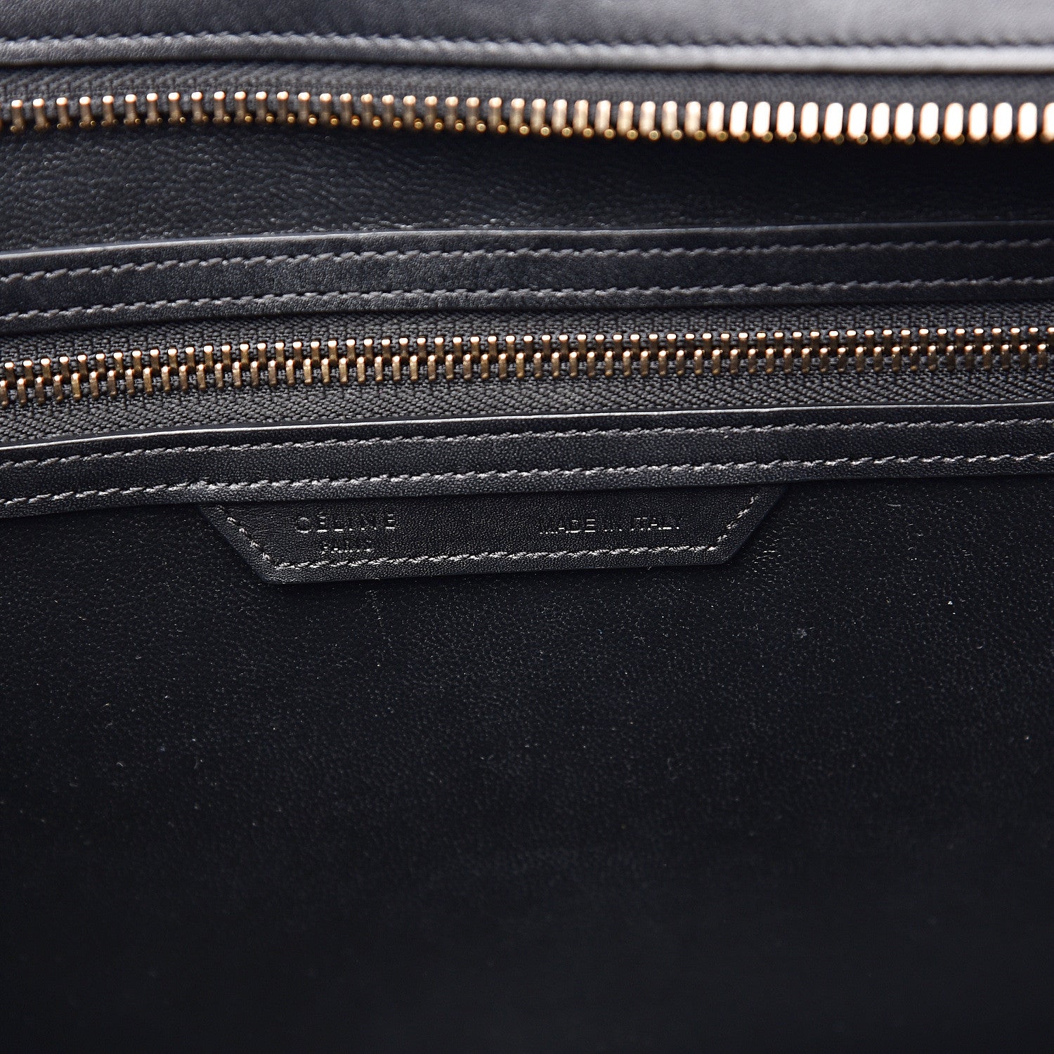 Celine Bullhide Calfskin Mini Bi-Color Luggage Black White 5 of 16