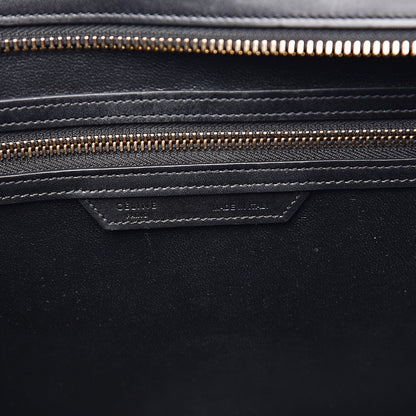 Celine Bullhide Calfskin Mini Bi-Color Luggage Black White 5 of 16
