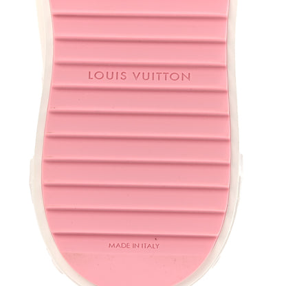 Louis Vuitton Calfskin Time Out Bow Sneakers 38 White Pink 7 of 10