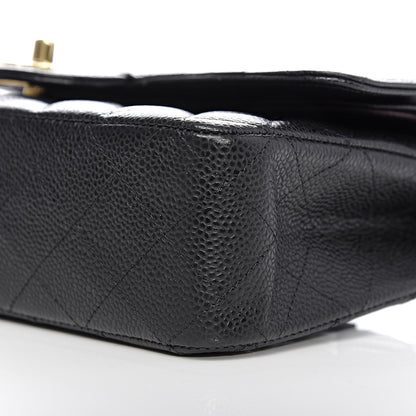 Chanel Caviar Quilted Medium Double Flap Black 10 of 11