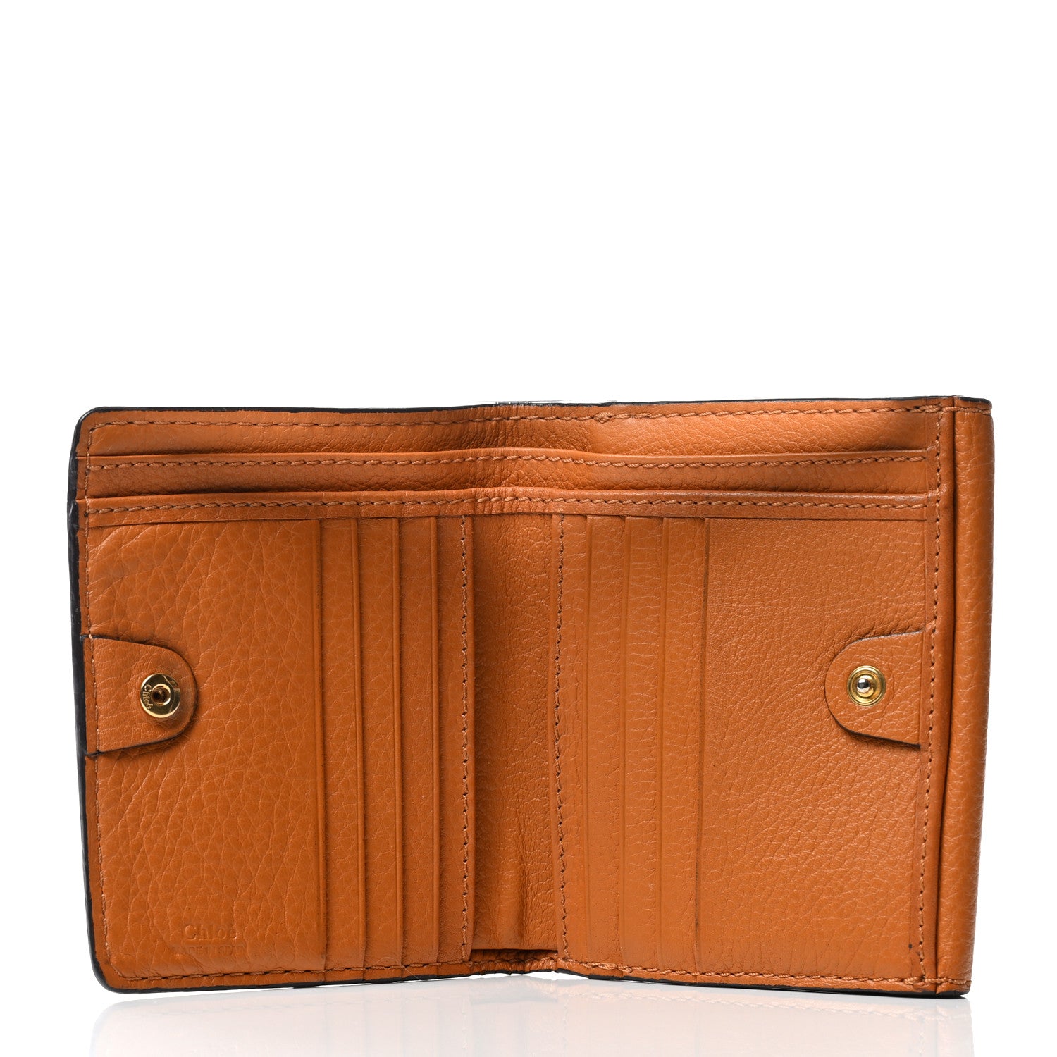 Chloe Grained Calfskin Marcie Square Wallet Tan 5 of 10