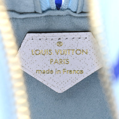 Louis Vuitton Monogram Giant Okinawa Beach Pouch Blue 5 of 5