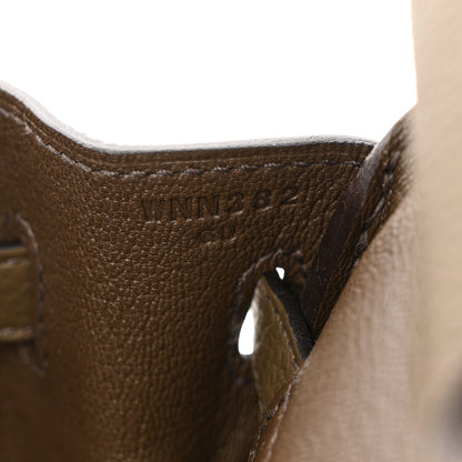 Hermes Togo Birkin 25 Toundra 6 of 12