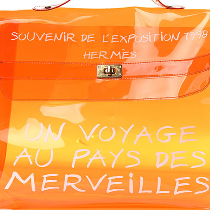 Hermes Vinyl Souvenir De L'Exposition Kelly Orange 9 of 11