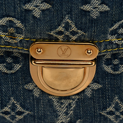Louis Vuitton Monogram Denim Sac Plat Blue 13 of 14