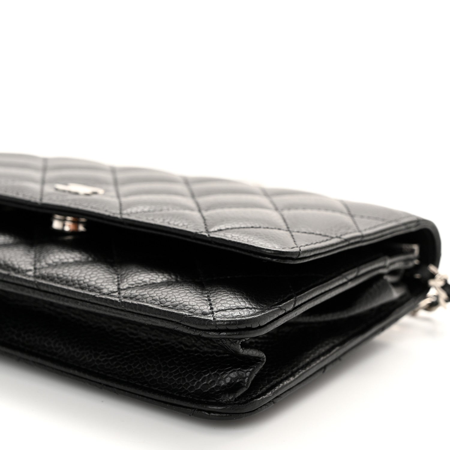 Chanel Caviar Quilted Wallet on Chain WOC Black 11 of 12