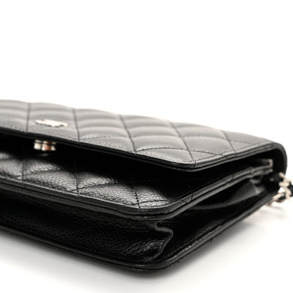 Chanel Caviar Quilted Wallet on Chain WOC Black 11 of 12