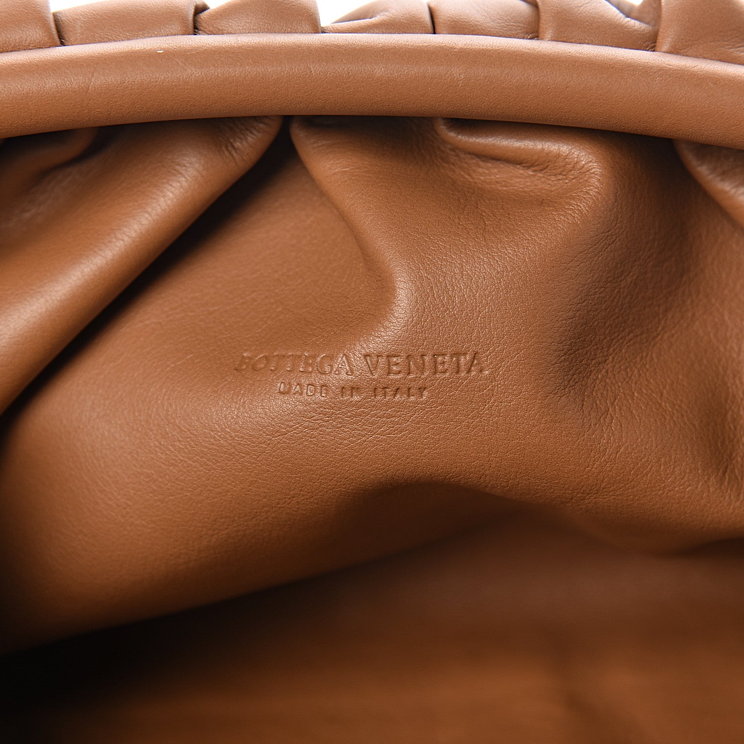 Bottega Veneta Smooth Butter Calf The Pouch Oversized Clutch Cammello 6 of 9