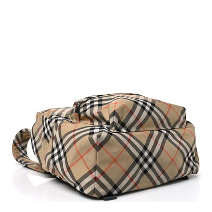 Burberry Vintage Check Medium Backpack Sand Beige 4 of 11