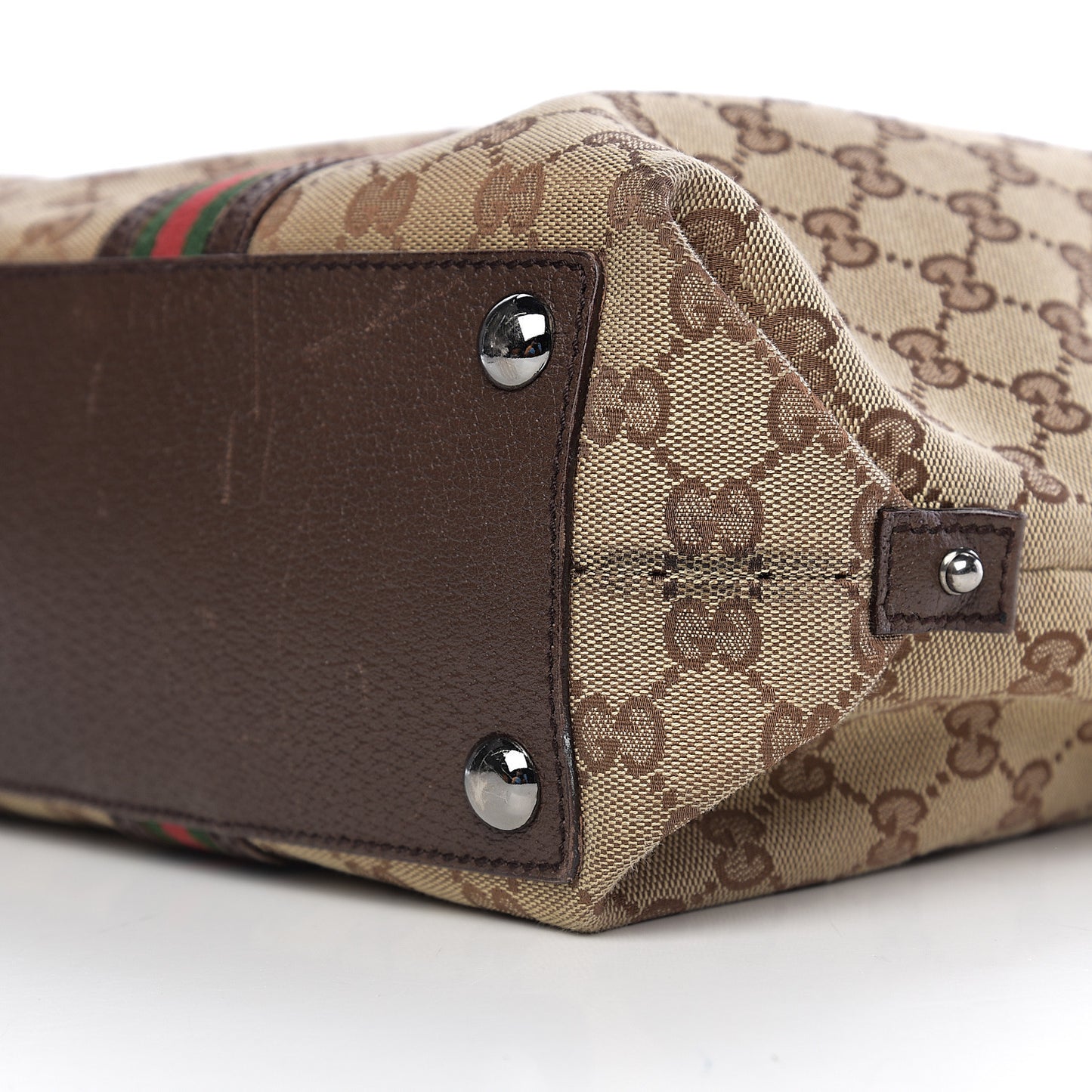 Monogram Web Large Joy Tote Dark Brown
