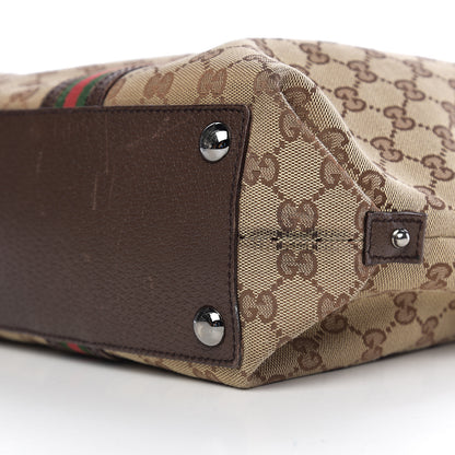 Gucci Monogram Web Large Joy Tote Dark Brown 11 of 11