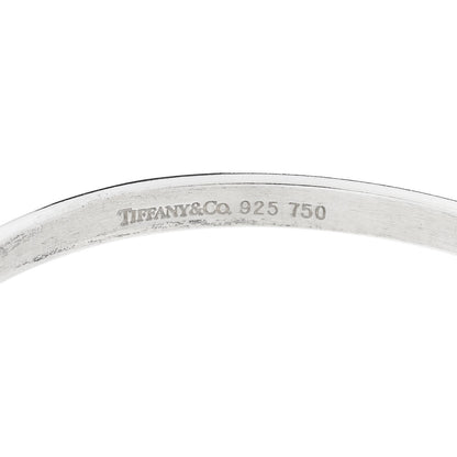Tiffany Sterling Silver 18K Yellow Gold Double Loop Bangle Bracelet 3 of 3