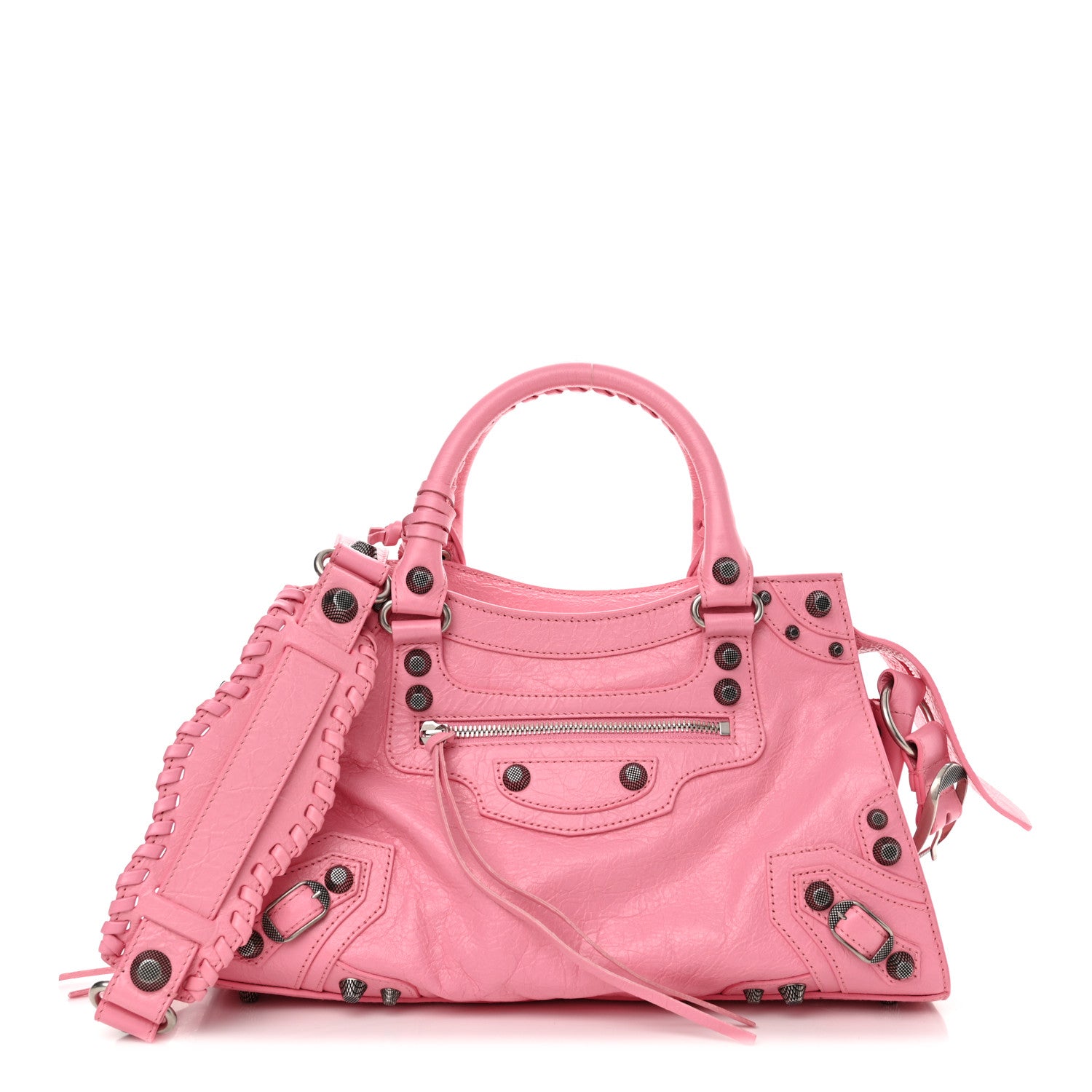 Balenciaga Agneau Arena Small Neo Cagole City Handbag Sweet Pink 1 of 12