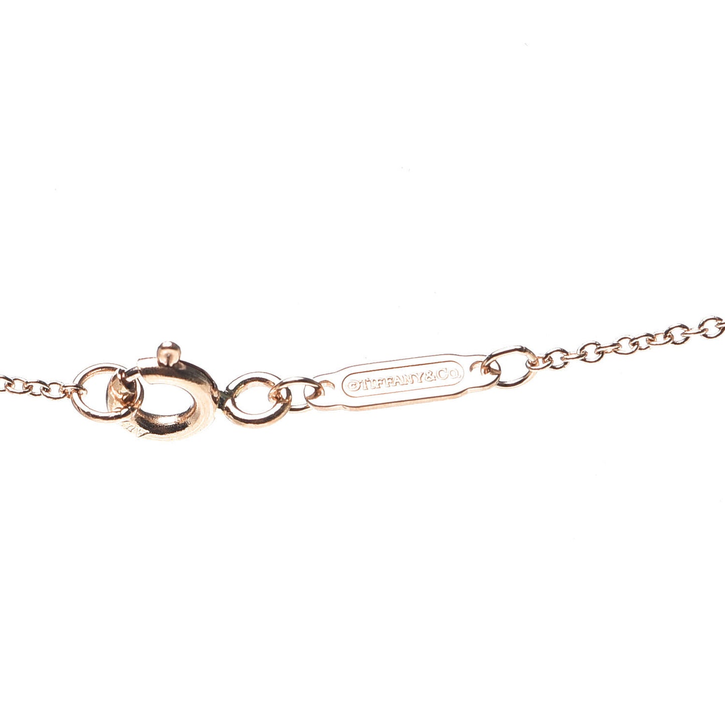 18K Rose Gold Diamond Small Ampersand Pendant Necklace