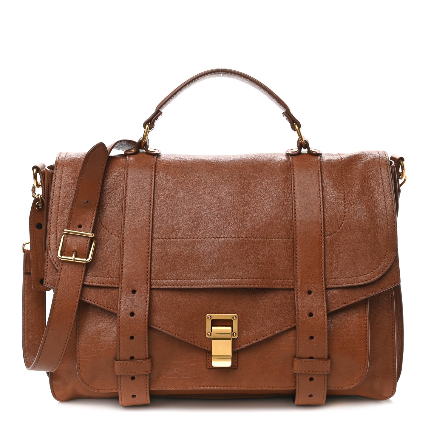 Lambskin Large PS1 Satchel Saddle
