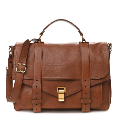 Proenza Schouler Lambskin Large PS1 Satchel Saddle 1 of 14