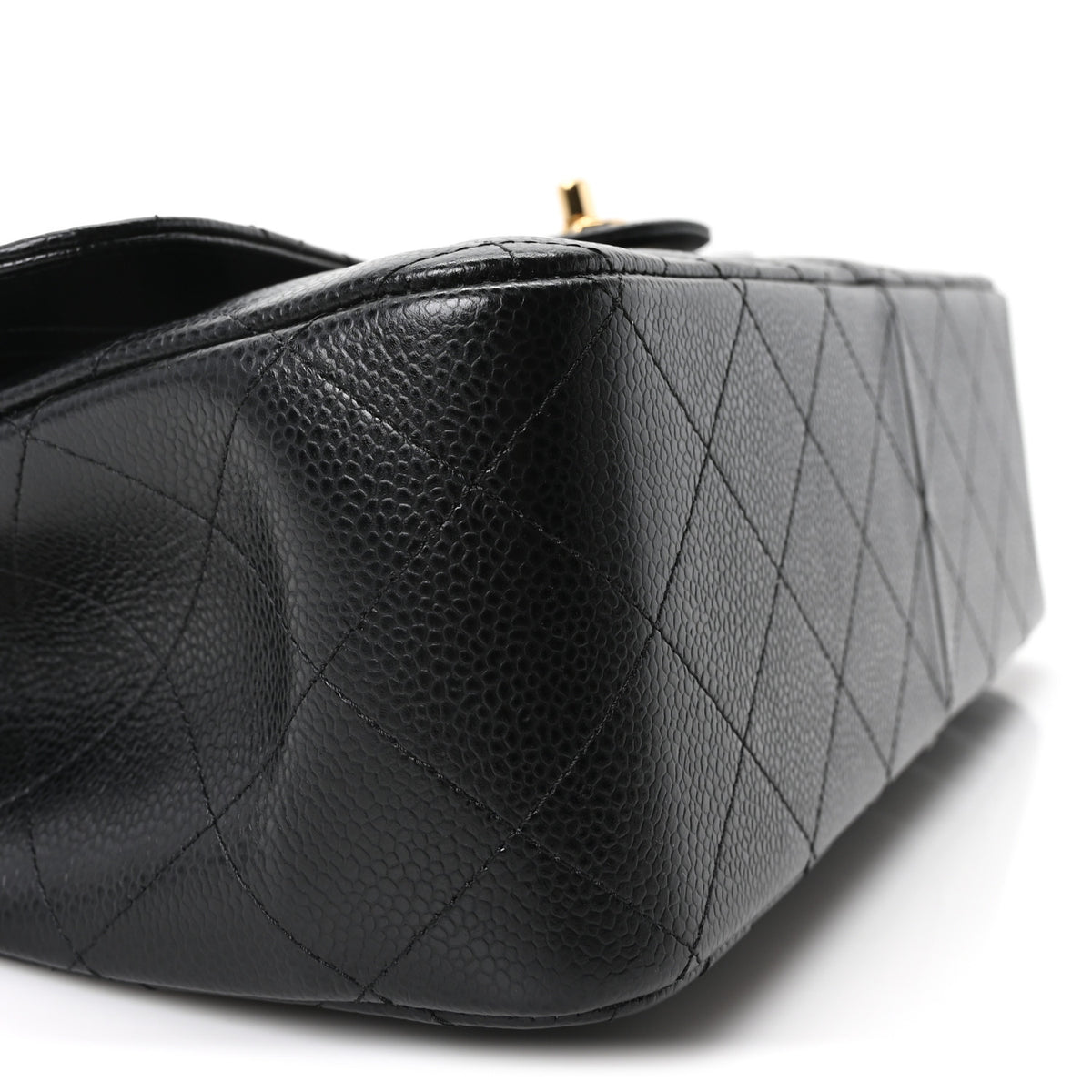 Chanel Caviar Quilted Jumbo Double Flap Black 9 of 10